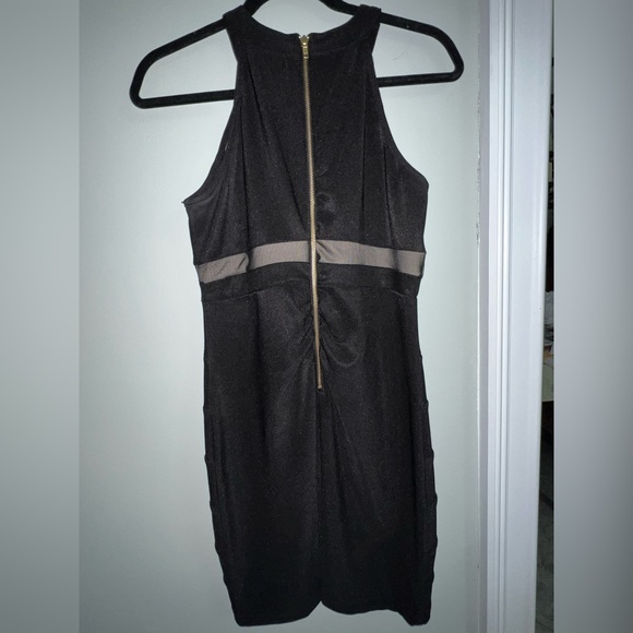 black cocktail dress (tight fitted) size: medium - Picture 2 of 2